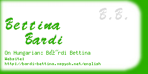 bettina bardi business card